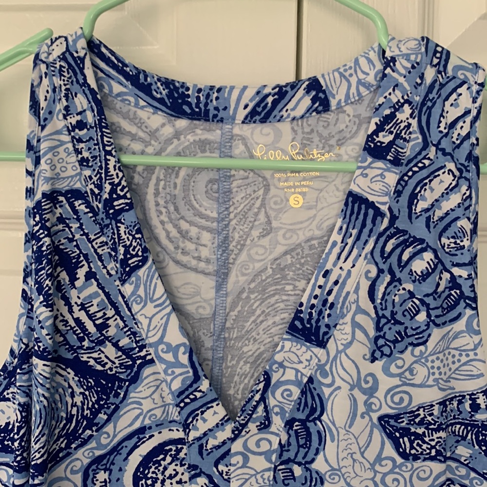 Shell Pattern Lilly Pulitzer Sleeveless Dress - image 3